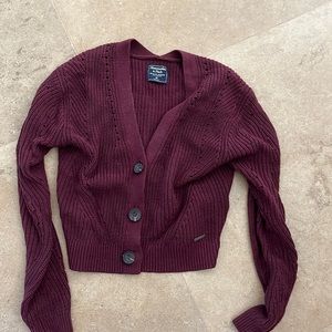 A&F cropped cardigan